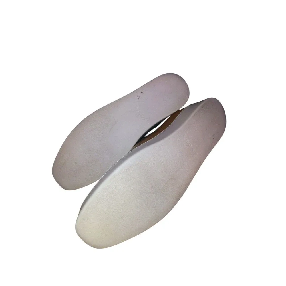 Vince Leather Saxon 2 Camel White Women’s Shoes Flats Slip On Size 9.5 Shoe   55